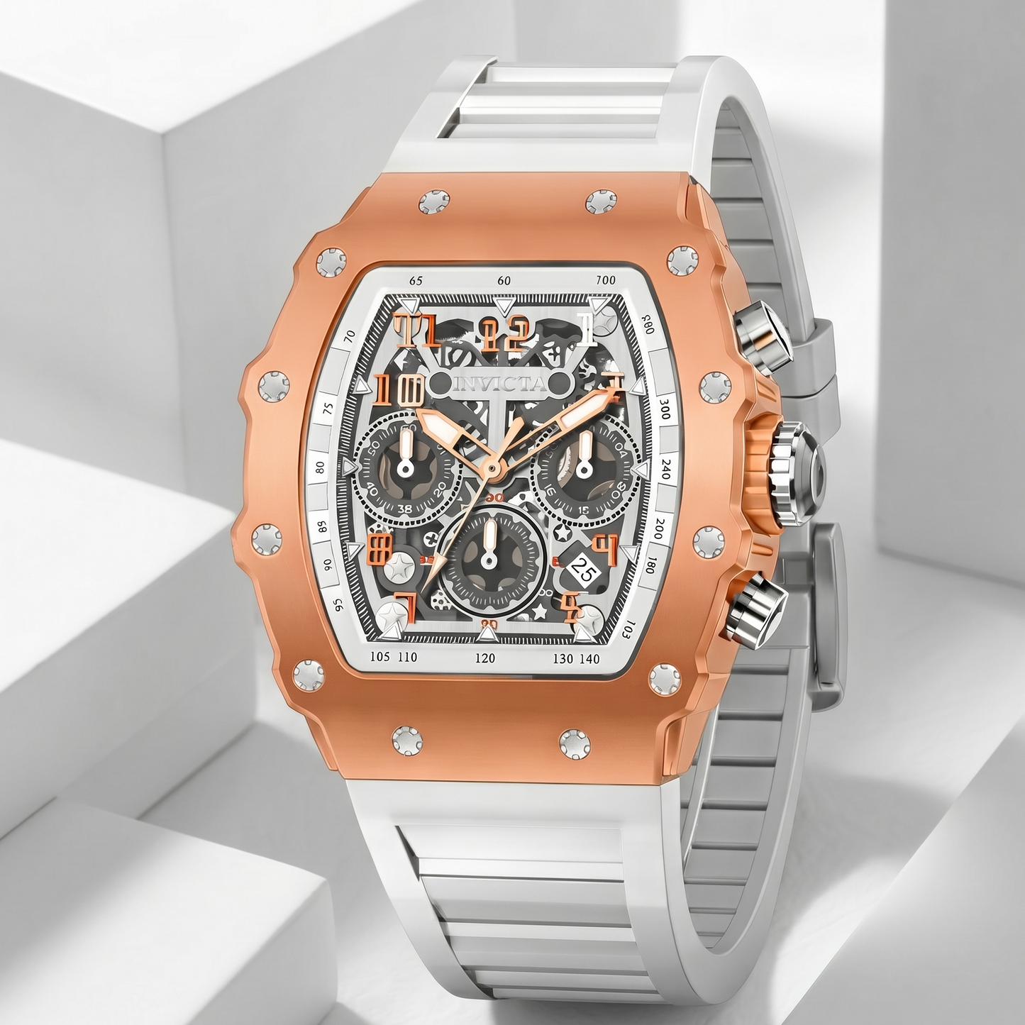 Invicta Racing Rose All Day - Nitro Gen Men's Watch 43mm, White (69702)