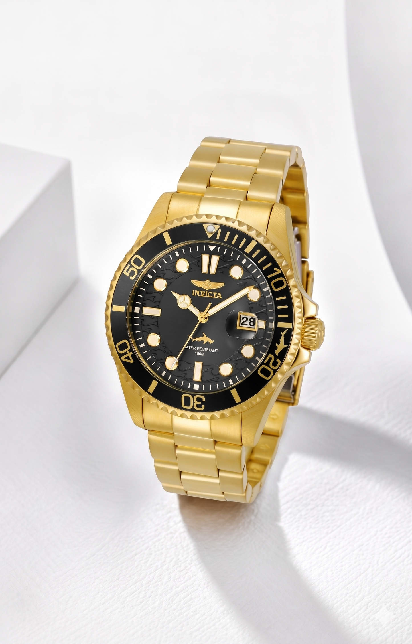 Invicta Pro Diver Currentwave Men's Watch - 43mm, Gold (30026)