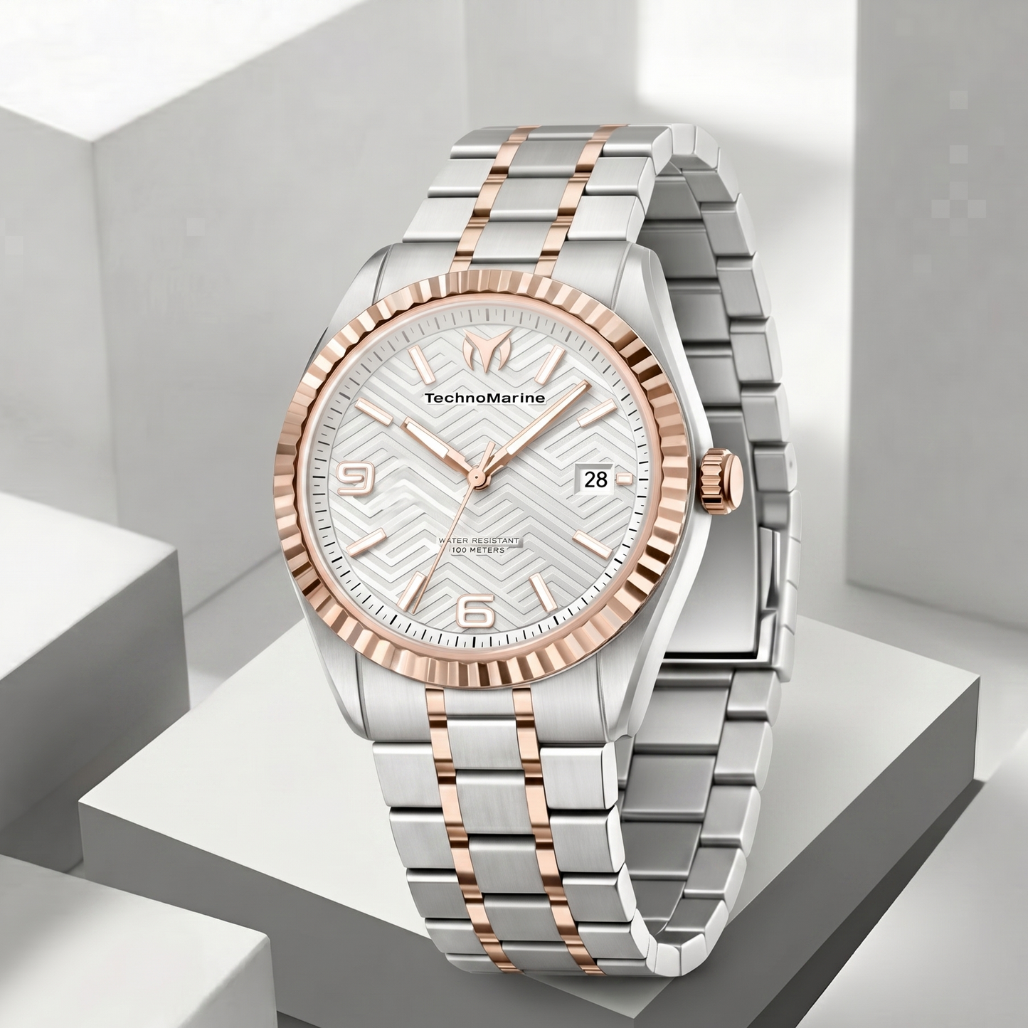 TechnoMarine TERRA NOVA Women's Watch - 36mm, Rose Gold, Steel (TM-225067)