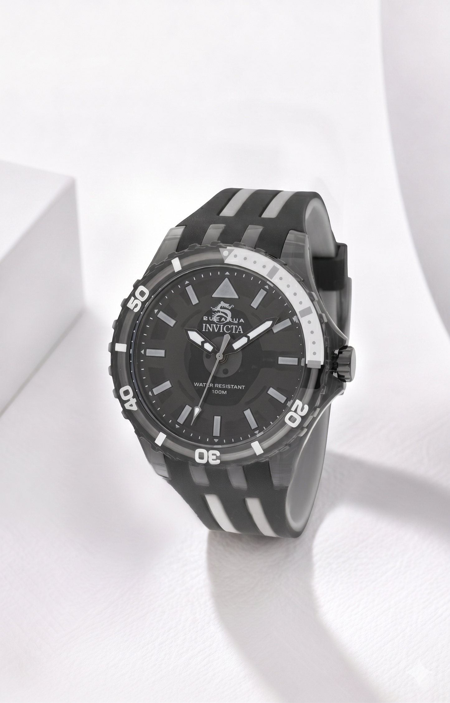 Invicta Subaqua Quartz Black Dial Men's Watch 44mm