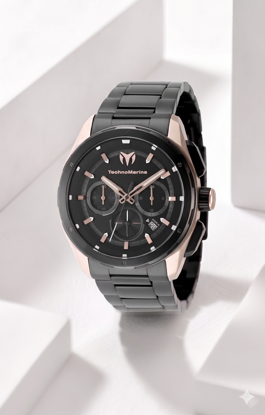 TechnoMarine Ocean Nomad Men's Watch - 43mm, Black (TM-318092)